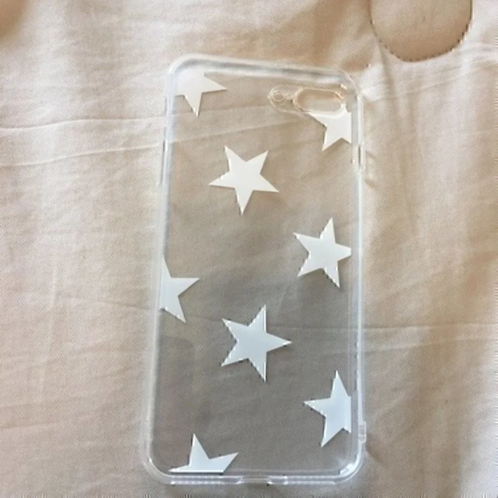 I phone 7p/8p transparent star print case